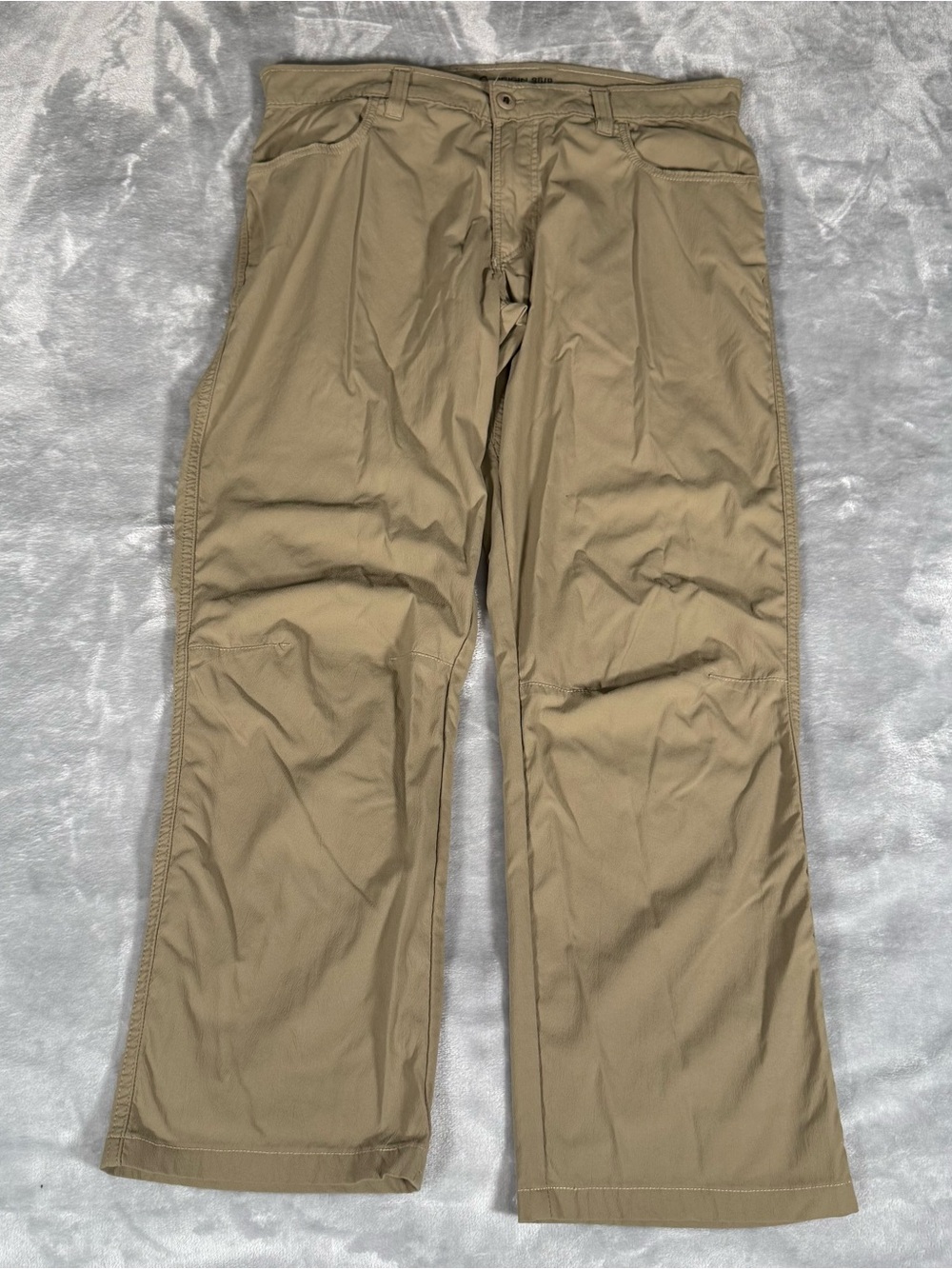 Origin Nyloc Pants Mens 36R (Fits 36x29) Stretch Hiking Made In USA Brown